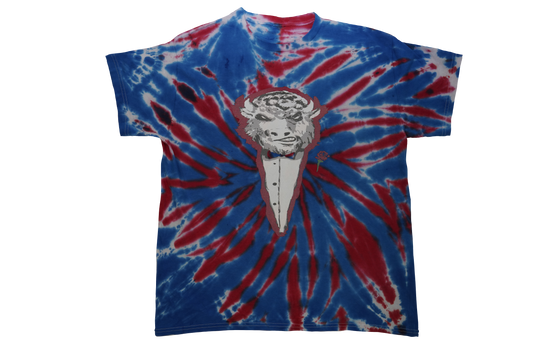 Buffalo Capo Blue & Red Tie Dye T-Shirt